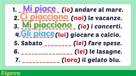 me piace|pleasant verb in italian.